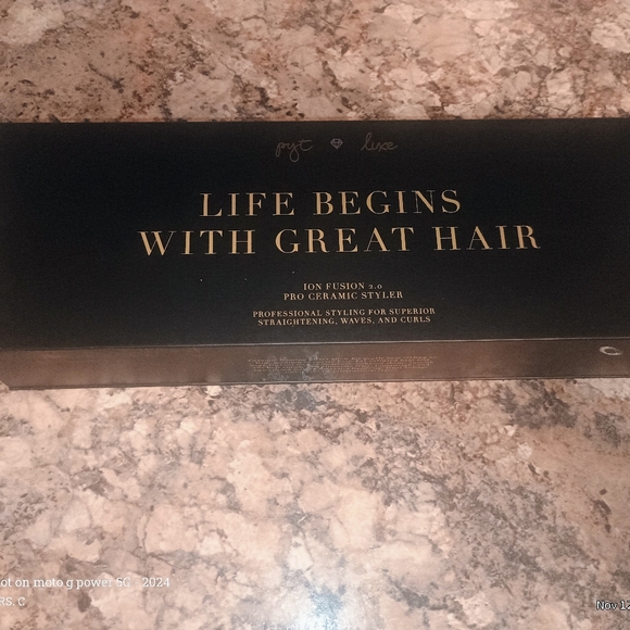 Ion Fusion 2.0 Pro Ceramic Styler Flat Iron - Blue New In Box - Picture 3 of 7